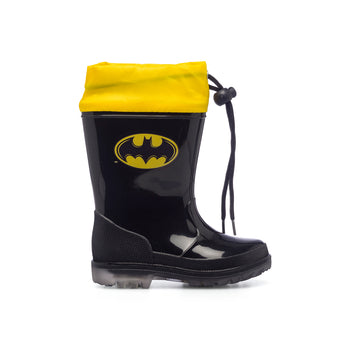 Stivali di gomma neri da bambino con logo Batman, Idee Regalo Natale, SKU p471000049, Immagine 0